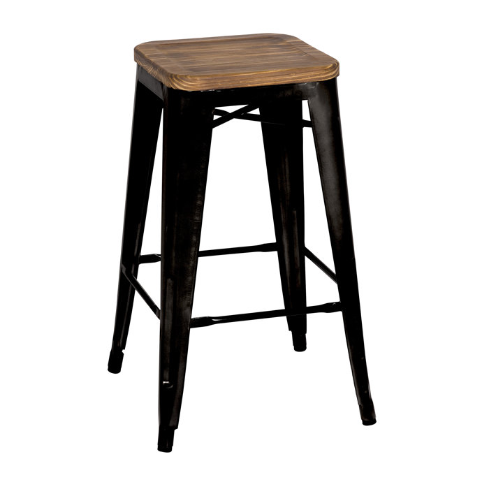 Zipcode Design™ Irvington Solid Wood Bar & Counter Stool & Reviews